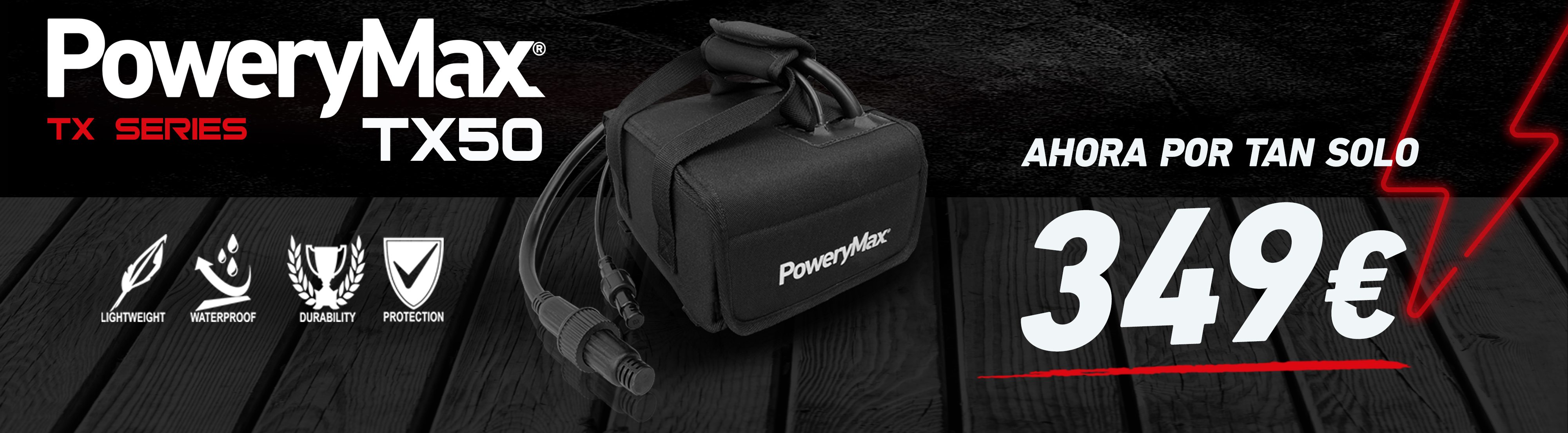 PoweryMax laza la mas grande de la familia de Baterias de Lithium-ion. Serie TX. Baterias de Tracción